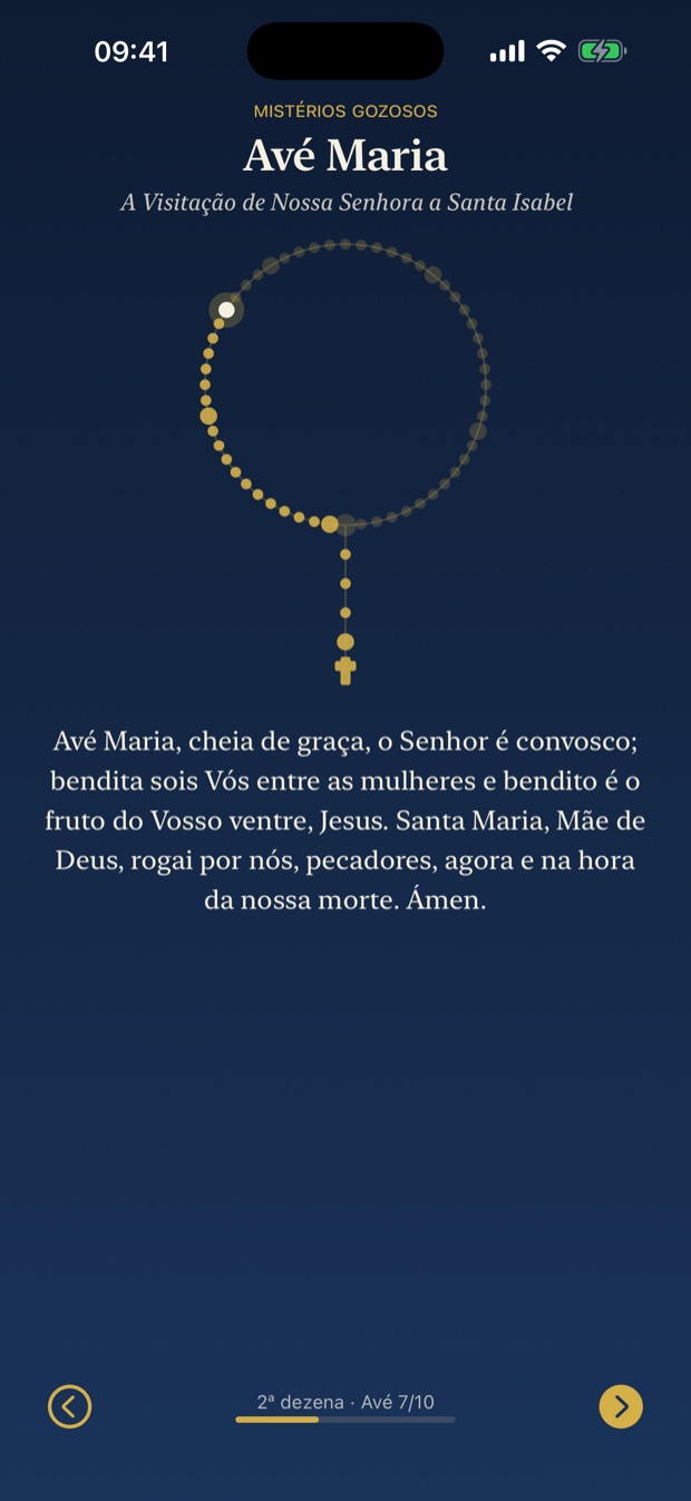 Rosário desenhado, conta a conta